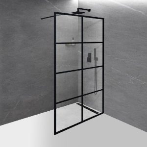 WI03-8mm Walk-in Shower Door For Screen in Elegant Black